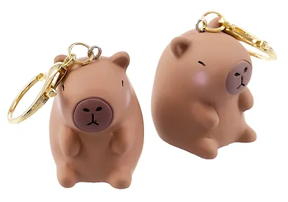 Брелоки парные Две капибары (ПВХ) (5х4) - фото 2