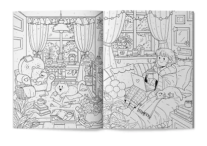 Мой кот: книжка-антистресс-раскраска - фото 2