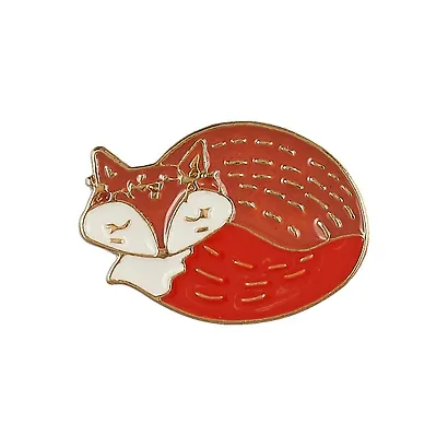 Значок Pin Joy Лисичка клубочком (металл) (12-08599-014) - фото 2