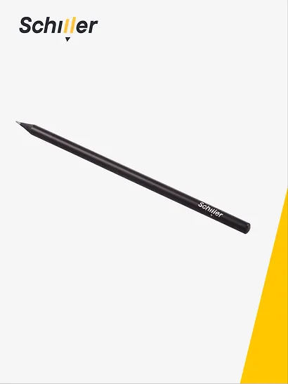 Карандаш чернографитный "Schiller" черное дерево - фото 2