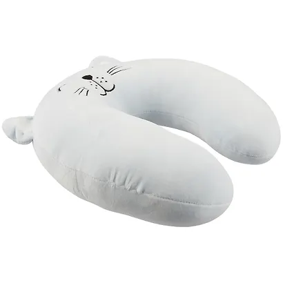 Подголовник Котик с закрытыми глазками (текстиль) (30х30) - фото 2