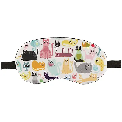 Маска для сна Цветные котики (пакет) (12-37395-XJ010) - фото 1