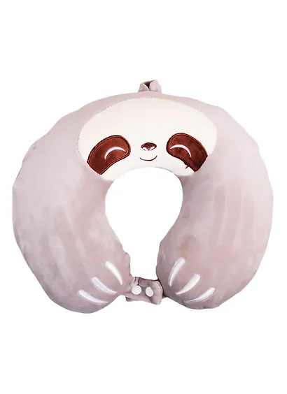 Подушка на шею с кнопкой «Ленивец», (30х30 см) - фото 1