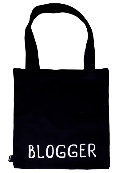 Сумка-шоппер Blogger черная, текстиль 40см.*32см. - фото 1