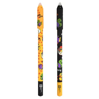 Ручка гелевая синяя пиши-стирай "Кря" 0,5 мм, soft touch - фото 1