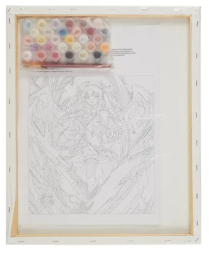 Холст с красками по номерам "Ангельская магия", 40 х 50 см - фото 4