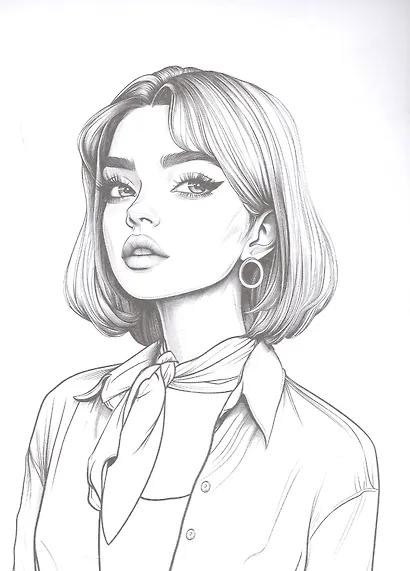 Весна в Париже. Раскраска серии "Создай образ" - фото 3