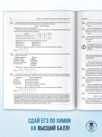 ЕГЭ-2026. Химия. 10 тренировочных вариантов экзаменационных работ для подготовки к единому государственному экзамену - фото 8