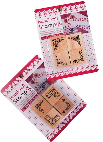 Печати резиновые на деревянной основе, угловые, 2 вида (блистер) (11-24347-N-12) - фото 3