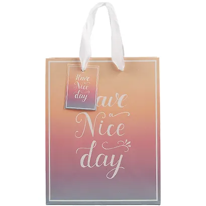 Пакет А5 23*18*10 Have A Nice Day нейтр., бум.мат.ламинат - фото 2
