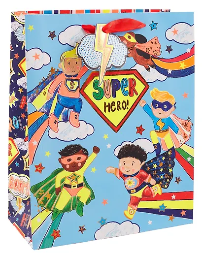 Пакет А4 26*32*12 "Команда супергероев" дет., бум.мат.ламинат - фото 1