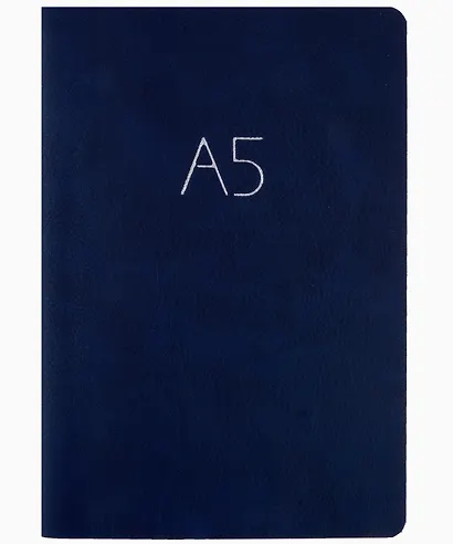 Книга для записей А5 60л "Format. No 3" иск.кожа, интеграл.переплет, тиснение фольгой - фото 2