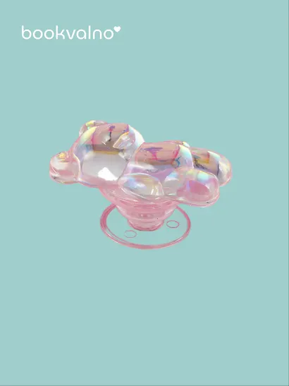 Попсокет Мишка перламутр (ПВХ) (6,5 см), Bookvalno - фото 2