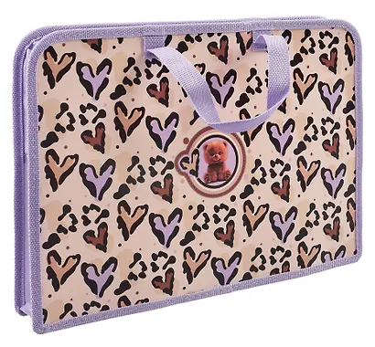 Папка для тетрадей А4 "Пушистый мишка" 24,5*34*3,5 см - фото 2