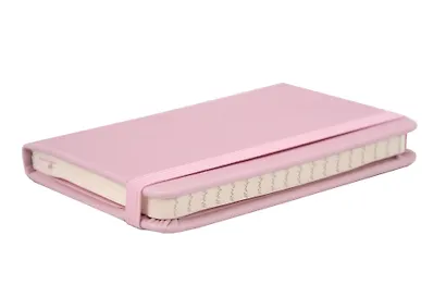 Записная книжка А7 80л лин. "Joy Book. Розовая вуаль" иск.кожа, тонир.блок, скругл.углы, ляссе, резинка, карман на задн.форзаце - фото 3