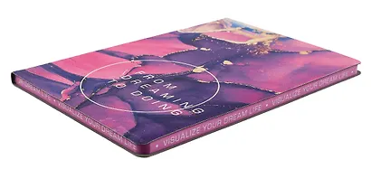 Книга для записей А5 80л "Dream book. № 1" иск.кожа, комбинир.блок - фото 2