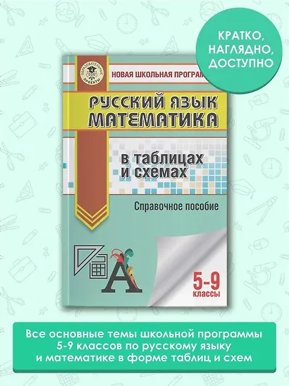 ОГЭ. Русский язык. Математика в таблицах и схемах для подготовки к ОГЭ - фото 3