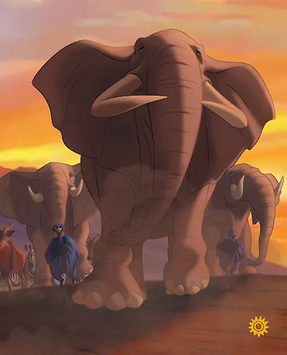 Король Лев. Путь короля. Книга для чтения (с классическими иллюстрациями) - фото 8