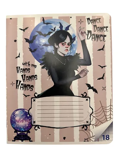 Тетрадь в клетку Centrum, "Вэнсдэй коллаж", 18 листов, в ассортименте - фото 4