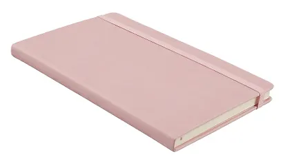 Книга для записей А5 96л кл. "Joy Book. Розовая вуаль" иск.кожа, тонир.блок, скругл.углы, ляссе, резинка, карман на задн.форзаце - фото 3