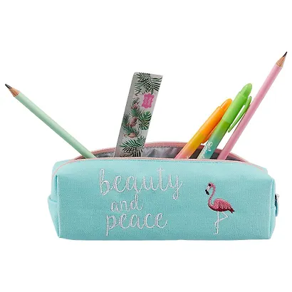 Пенал на молнии Фламинго Beauty and Peace (ткань) (20х5,5) - фото 2
