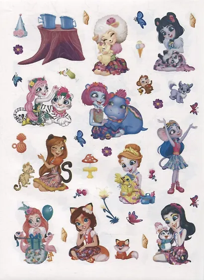 Энчантималс. МН №2103. Развивающая книжка с многоразовыми наклейками - фото 3