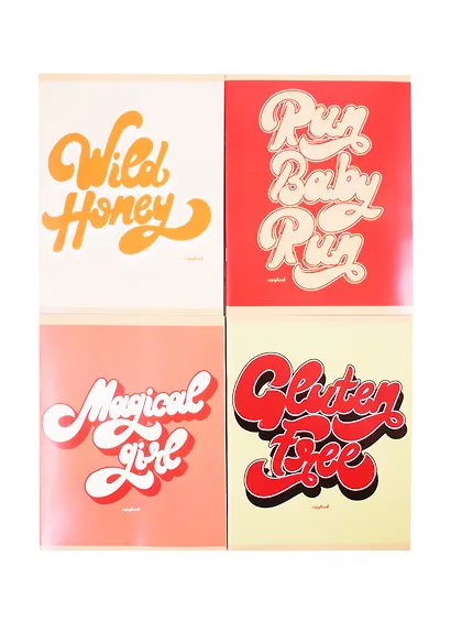 Тетрадь в клетку Listoff, "Стильная типографика", 80 листов, в ассортименте - фото 4