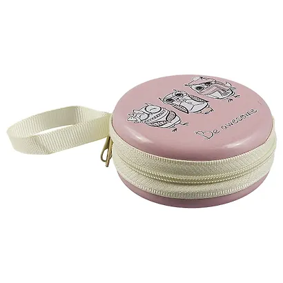 Монетница на молнии Be awesome Совы (7см) (металл) (ПВХ бокс) - фото 2