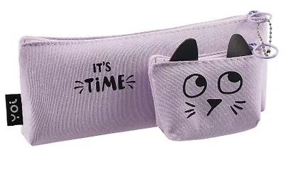 Пенал-косметичка Yoi, It's Time, с кошельком, в ассортименте - фото 9