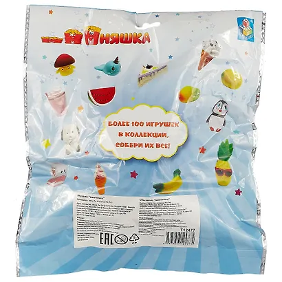 1toy игрушка-сквиши Мммняшка Ананас (45,7 г) (16/7/7) (Т12477) (упаковка) (3+) - фото 2
