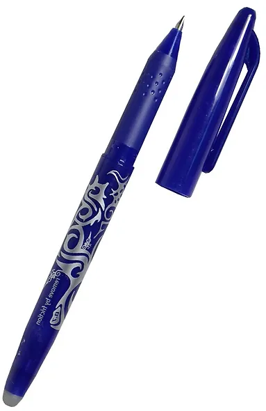 Ручка гелевая Pilot, Frixion BL-FR-7 (L), пиши-стирай синяя - фото 1