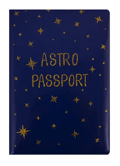 Обложка для паспорта Astro passport (глиттер) (ПВХ бокс) (ОП2020-236) - фото 1