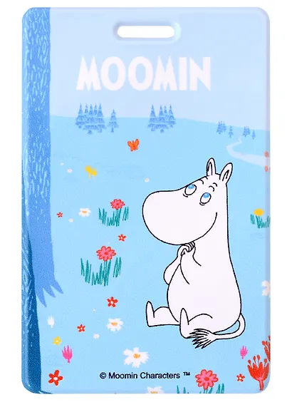 Чехол для карточек вертикальный MOOMIN Муми-тролль мечтает - фото 1