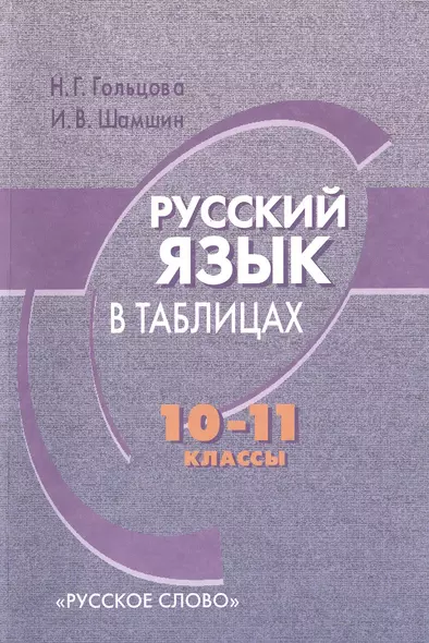 Русский язык в таблицах. 10-11 классы. 2-е издание. ФГОС - фото 1