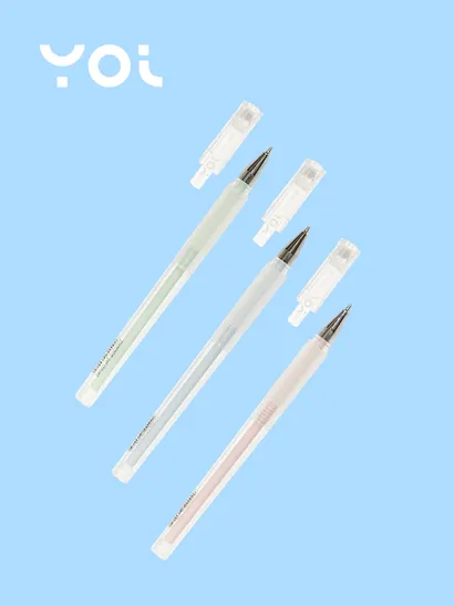 Ручки гелевые синие 12 штук "Caramel" 0,7 мм, в ассортименте, Yoi - фото 3