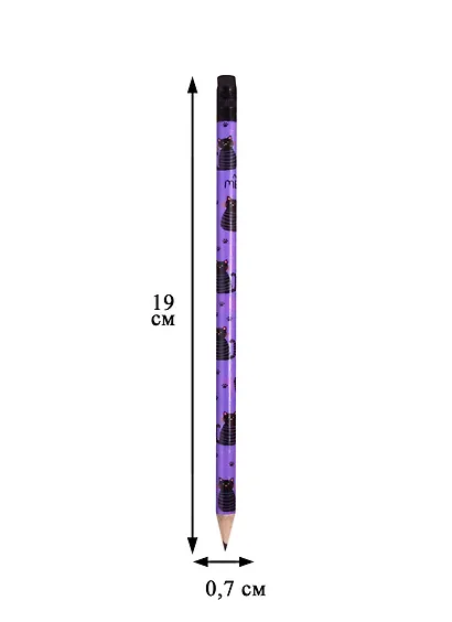 Карандаш Meow, чернографитный HB - фото 2