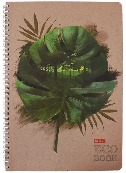 Тетрадь в клетку Hatber, "Экобук", А4, 96 листов, в ассортименте - фото 3