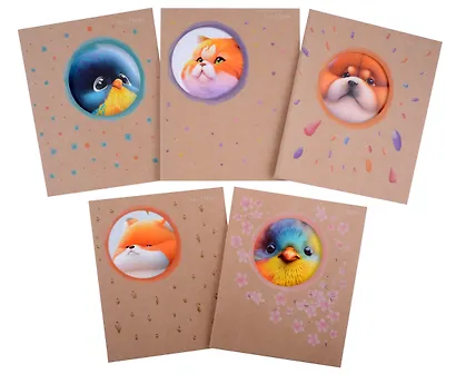 Тетрадь в клетку Listoff, "Кругляши", 48 листов, двойная обложка, в ассортименте - фото 1