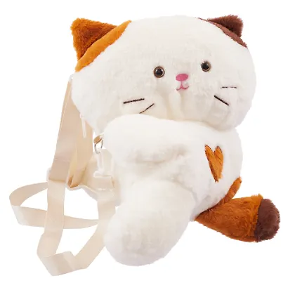 Сумочка-бананка плюшевая Котик-обнимашка (29х18х10) (12-2283-202411-B3) Bookvalno - фото 4