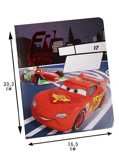 Тетрадь 12л кл. "Cars" ассорти, Disney - фото 2