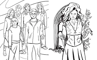 Волшебный мир Гарри Поттера. Раскраска - фото 12