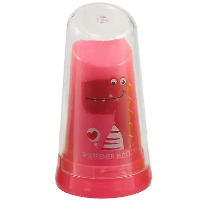 Точилка 1отв. "Дино" с контейнером, ассорти - фото 1