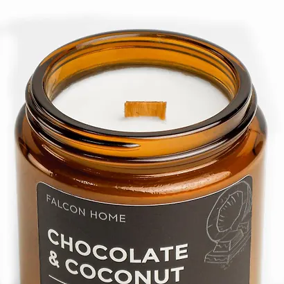Свеча ароматическая Шоколад и кокос (120мл) (FH002) - фото 2