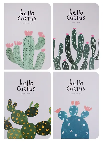 Тетрадь в клетку Languo, Hello cactus, 44 листа, в ассортименте - фото 6