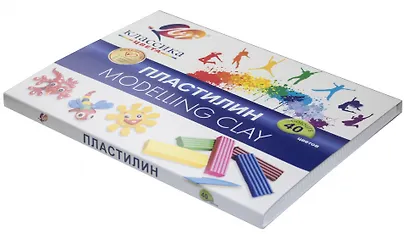 Пластилин 40 цветов 800г "Классика", Луч - фото 4