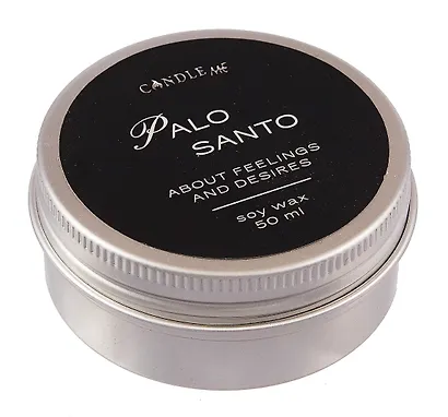 Свеча ароматическая в металлической коробочке Palo Santo (50мл) - фото 1
