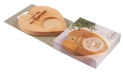 Набор чайных свечей с подсвечником Сердце Supersweet (4 штуки) - фото 2