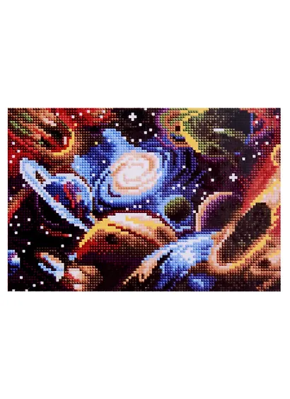 Алмазная мозаика "Яркие краски космоса", 22х32 - фото 1