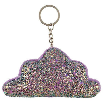 Брелок с блестками Облако (текстиль) - фото 3