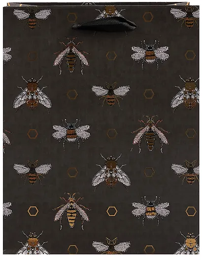 Пакет А5 23*18*10 "Жуки" нейтр., бум.мат - фото 1